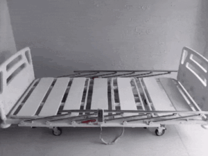 Cama hospitalar eletrônica 3 movimentos com elevador no leito