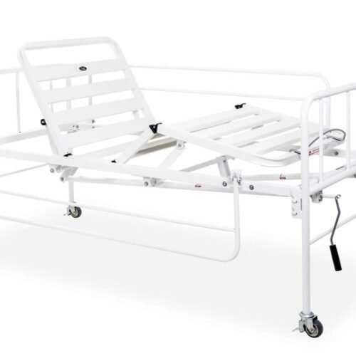 Cama hospitalar 2 movimentos com manivelas