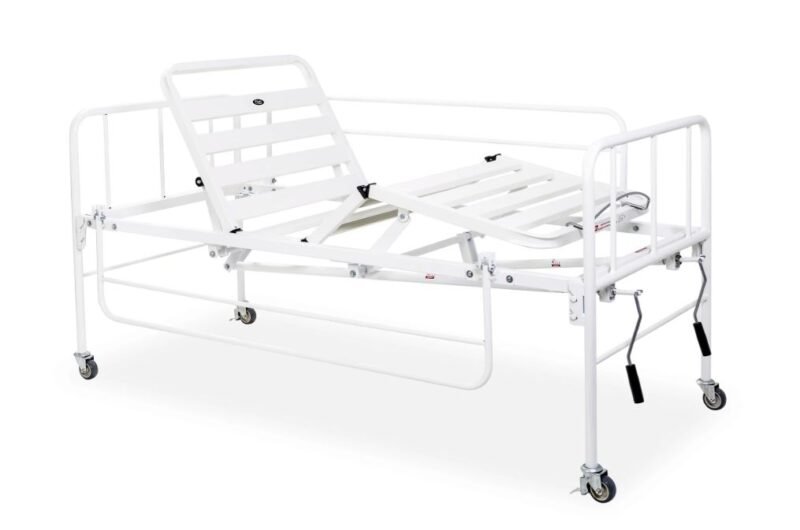 Cama hospitalar 2 movimentos com manivelas