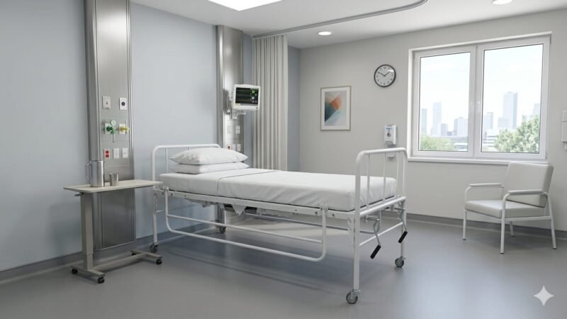 Cama hospitalar 2 movimentos com manivelas
